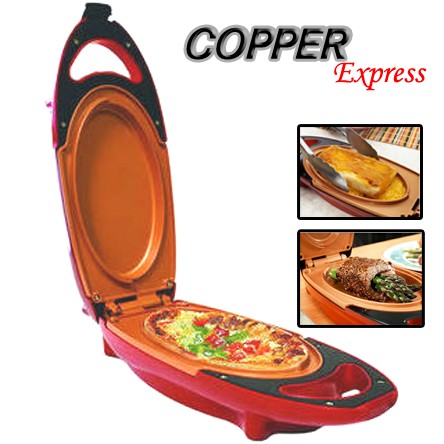 Plancha Express con Revestimiento de Cobre y cerámica Antiadherente Chef Copper 